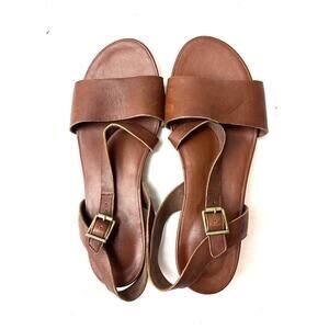 Timberland Cranberry Lake Boho Strappy Sandals Leather Brown Size 9.5